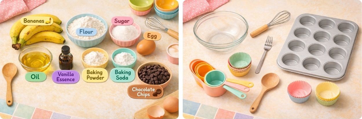 Monkey Muffins kids recipe